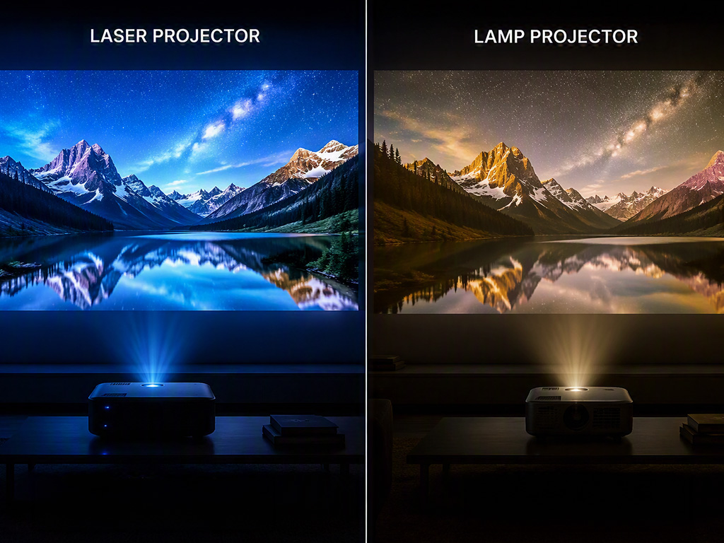 Laser- vs. Lampen-Beamer