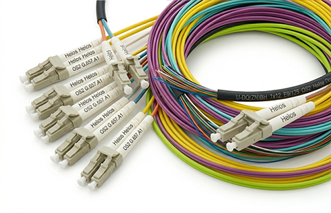 Helos Glasfaserkabel – LWL Patchkabel OM3 OM4